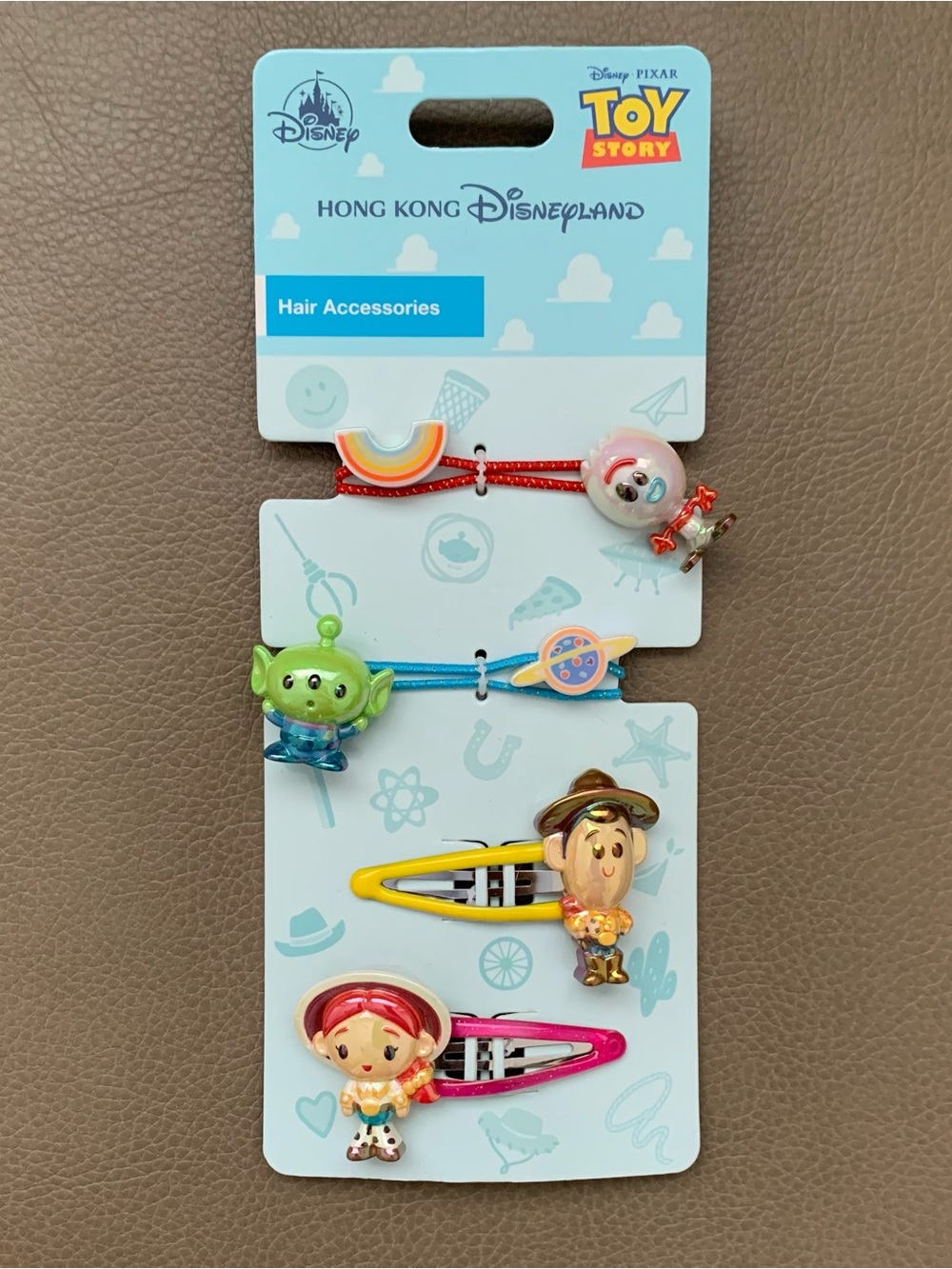 BNWT Hong Kong Disneyland Disney Pixar Toy Story Hair Tie and Clip Accessories